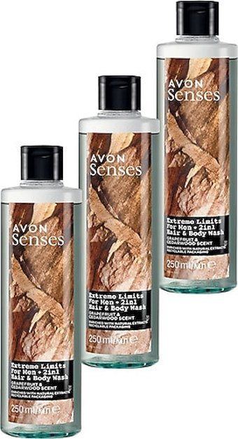 Avon Greyfurt Sandal Duş Jeli 3x250 ml