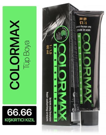 Colormax 66.66 Kışkırtıcı Kızıl Krem Saç Boyası 60 ml