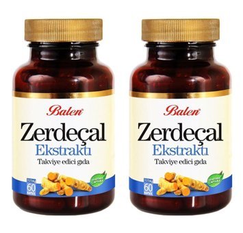 Balen Yetişkin Zerdeçal Ekstraktı 2x60 Adet
