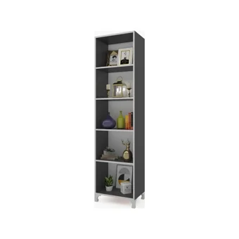Kenz Life tuğçe 5 Bölmeli 5 Raflı Suntalam 168 cm Gri Kitaplık