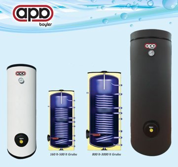 Apa 70 Bar 160 lt Çift Serpantinli Elektrikli Boyler