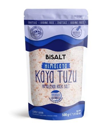 Bisalt İyotlu Kristal Himalaya Tuzu Paket 500 gr