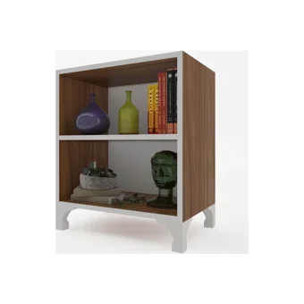 Kenz Life Tuğçe 2 Bölmeli 2 Raflı Suntalam 48 cm Ceviz Rengi Kitaplık