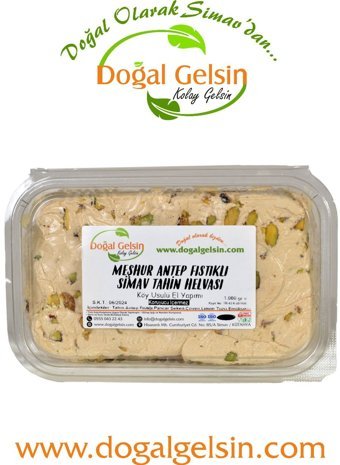 Doğal Gelsin Meşhur Tahinli Antep Fıstıklı Helva 1 kg