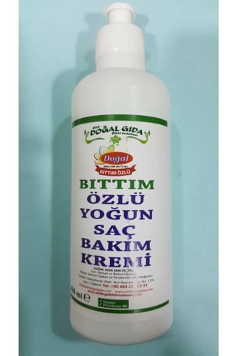 Doğal Yoğun Saç Bakımı Besleyici Onarıcı Bıttım Özü Saç Kremi 400 ml