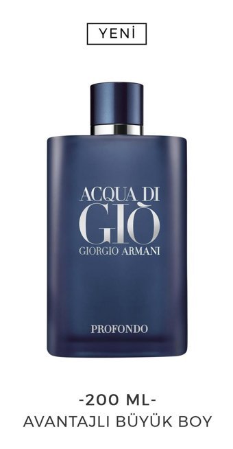 Giorgio Armani Profondo EDP Fresh Erkek Parfüm 200 ml