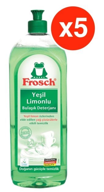 Frosch Limon Kokulu El Bulaşık Deterjanı 5x750 ml