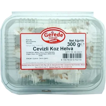 Gerede Yüksel Cevizli Koz Helva 300 gr