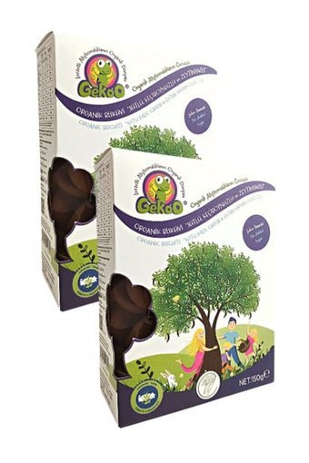 Gekoo Organik Keçiboynuzlu Sütlü Bisküvi 2x150 gr