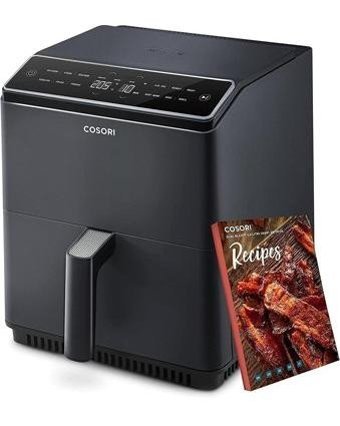 Galori Airfryer 5 lt Tek Hazneli Led Ekranlı Yağsız Sıcak Hava Fritözü Siyah