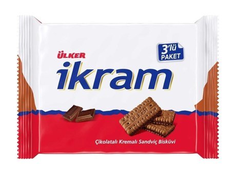 Ülker İkram Çikolata Kremalı Bisküvi 3x84 gr