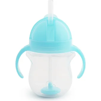 Munchkin Pipetli Akıtmaz Kulplu 6+ Ay 207 ml Alıştırma Bardağı Mavi