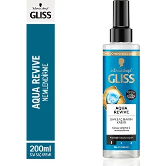 Gliss Aqua Revive Besleyici Nemlendirici Deniz Yosunu Kadın Saç Kremi 200 ml