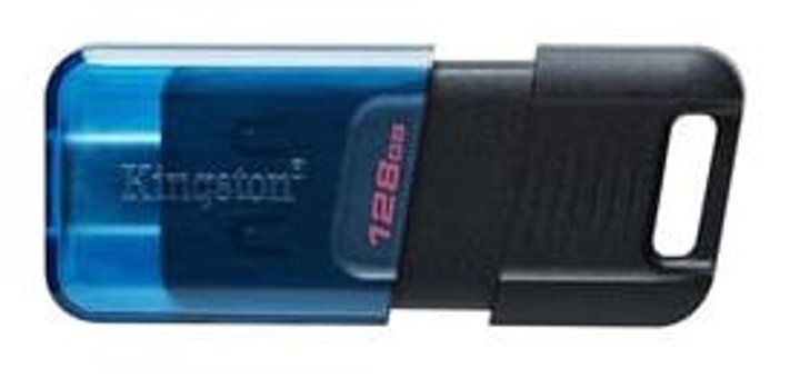 Kingston DT80M Mini USB 3.2 Gen 1 Type-C 128 GB Flash Bellek Mavi