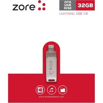 Zore USB 3.2 Lightning 32 GB Flash Bellek Gümüş