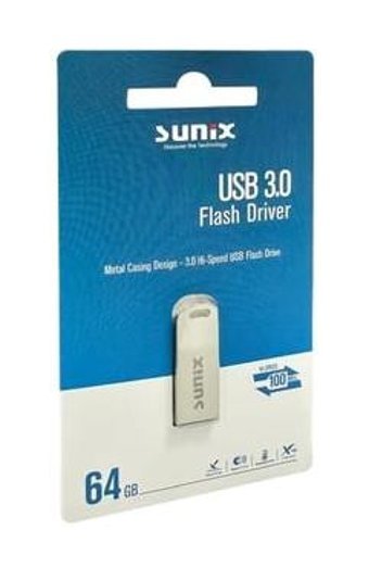 Sunix USB 3.0 Type-A 64 GB Flash Bellek Gümüş