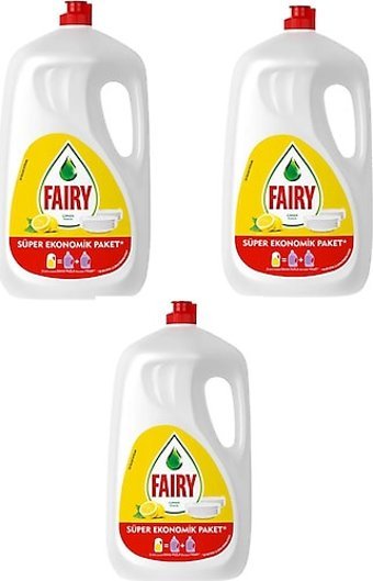 Fairy Limon Kokulu El Bulaşık Deterjanı 3x2.6 lt