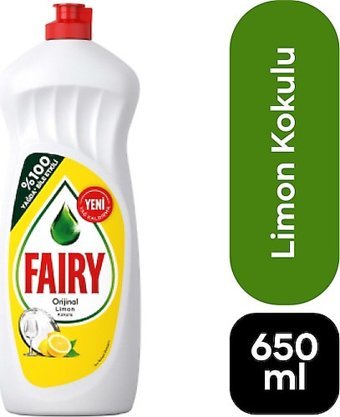 Fairy Limon Kokulu El Bulaşık Deterjanı 5x650 ml