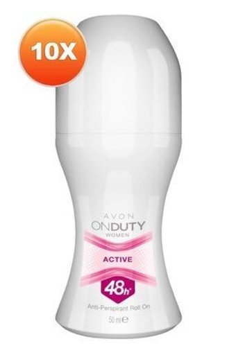 Avon Onduty Active Roll-On Kadın Deodorant 10x50 ml