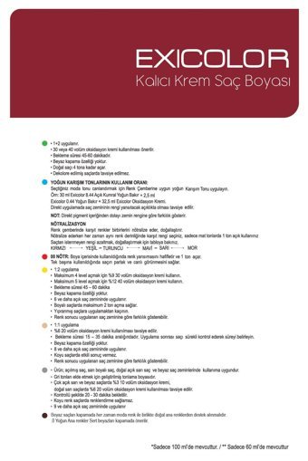 Exicolor 7.31 Kumral Dore Küllü Krem Saç Boyası 2x60 ml