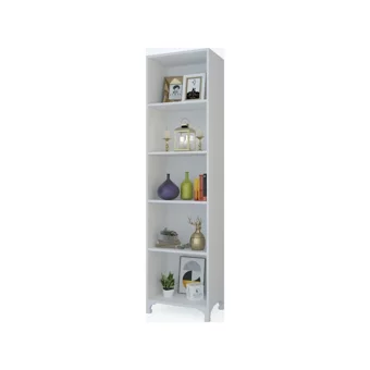 Kenz Life Tuğçe 5 Bölmeli 5 Raflı Suntalam 168 cm Beyaz Kitaplık
