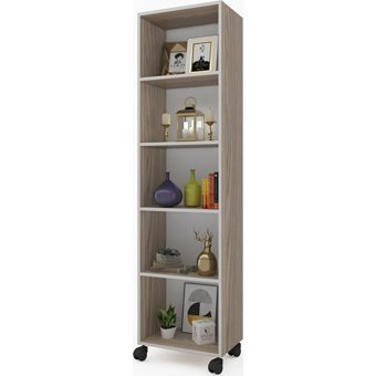 Kenz Life Beril 5 Bölmeli 5 Raflı Suntalam 168 cm Bej Kitaplık