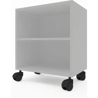 Kenz Life Beril 2 Bölmeli 2 Raflı Suntalam 48 cm Beyaz Kitaplık