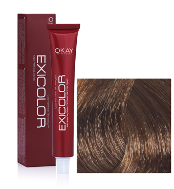 Exicolor 8.0 Yoğun Açık Kumral Krem Saç Boyası 2x60 ml