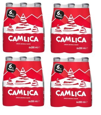 Çamlıca Limonlu Şişe Gazoz 24 Adet 200 ml