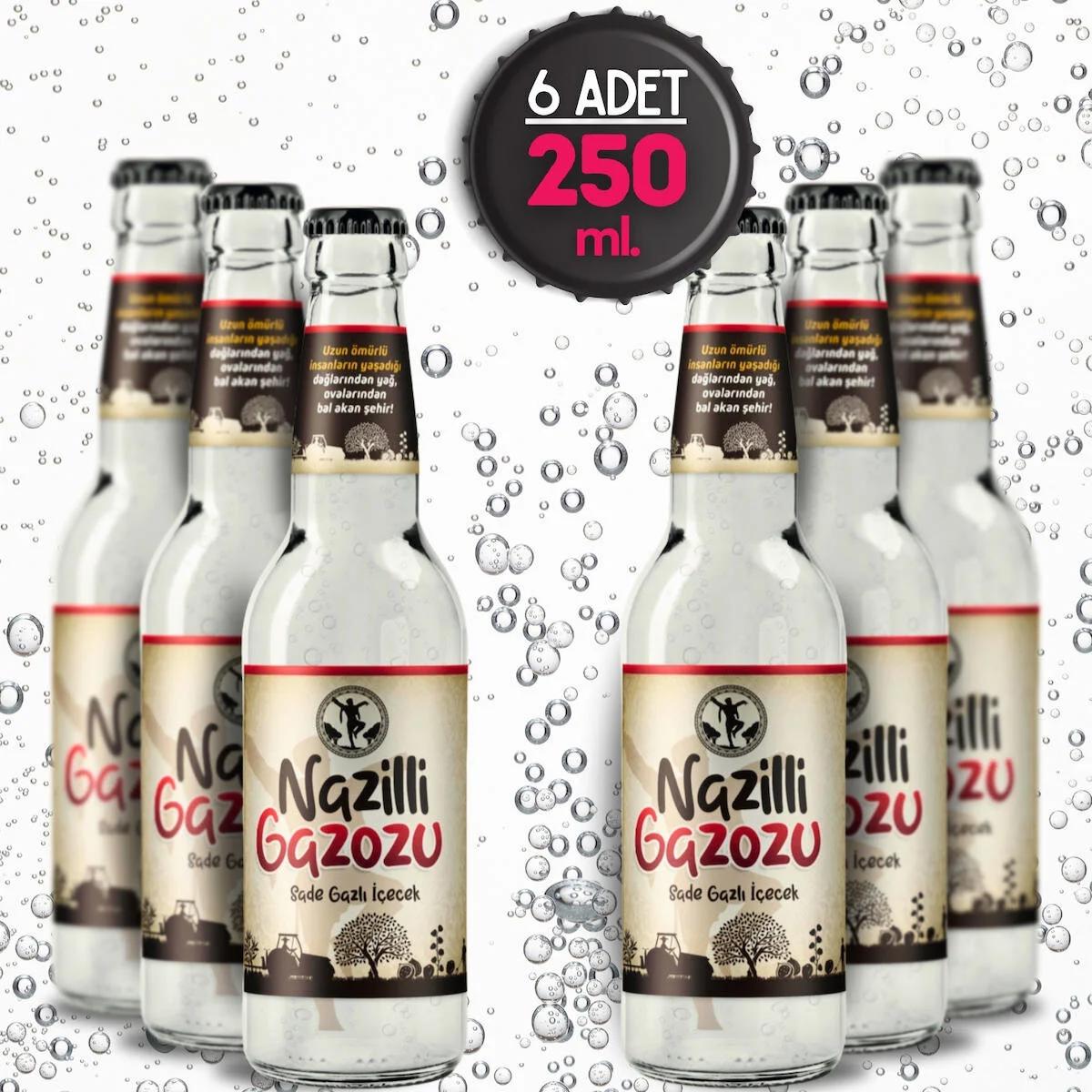 Yöresel Nazilli Şişe Gazoz 6 Adet 250 ml