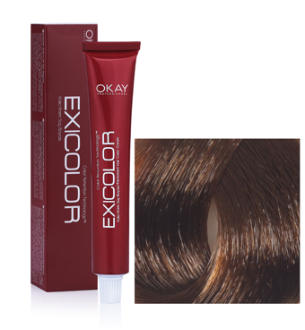 Exicolor 8.73 Açık Kumral Kahve Altın Krem Saç Boyası 2x60 ml