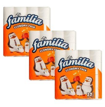 Familia 2 Katlı 3x32'li Rulo Tuvalet Kağıdı