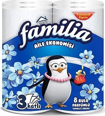Familia 3 Katlı 8'li Rulo Tuvalet Kağıdı