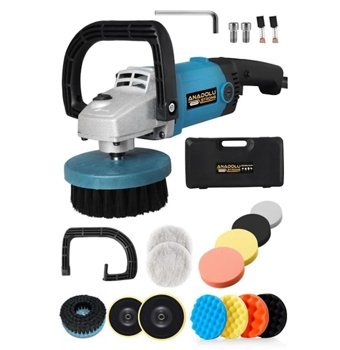 Anadolu Strong ANS5005 3500 W 4800 Devir/Dk 180 - 230 Mm Disk Kablolu Pasta Cila Elektrikli Polisaj Makinesi