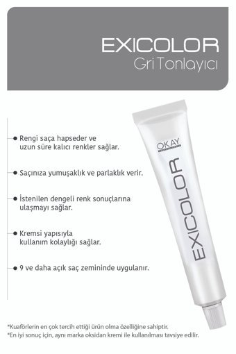 Exicolor Gümüş Rüya Krem Saç Boyası 2x60 ml