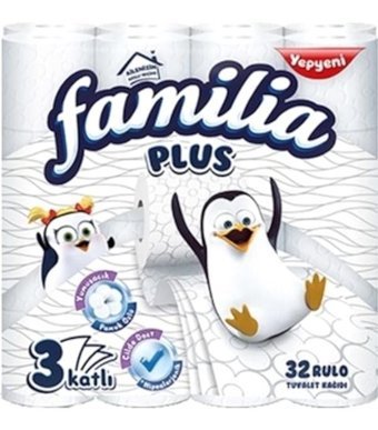 Familia Plus 3 Katlı 12x32'li Rulo Tuvalet Kağıdı