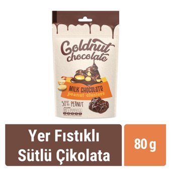 Goldnut Sütlü Yer Fıstıklı Çikolata 80 gr