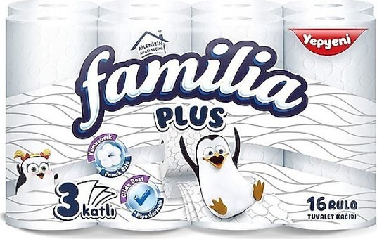 Familia Plus 3 Katlı 16'lı Rulo Jumbo Tuvalet Kağıdı