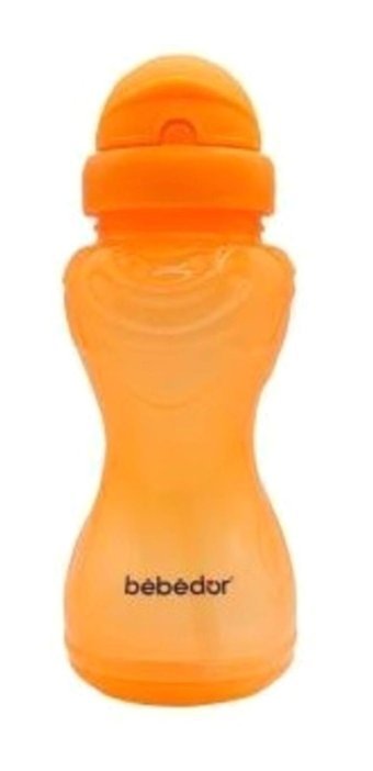 Bebedor 8504 Pipetli Akıtmaz Kulpsuz 6+ Ay 330 ml Alıştırma Bardağı Turuncu
