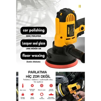 Assur Dikey 450 W 1100 Devir/Dk 125 Mm Disk Kablolu Pasta Cila Elektrikli Polisaj Makinesi