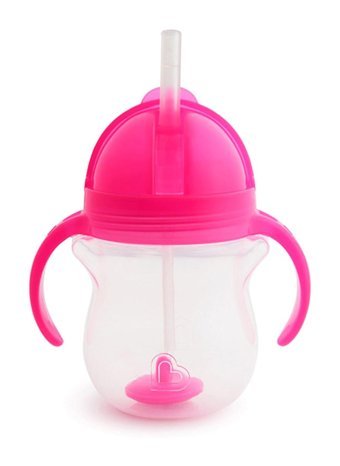 Munchkin Pa055 Akıtmaz Kulplu 237 ml Alıştırma Bardağı Pembe