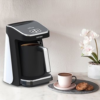 Goldmaster GM8380B Hazneli 5 Fincan Közde Kahve Tadında Beyaz Türk Kahvesi Makinesi