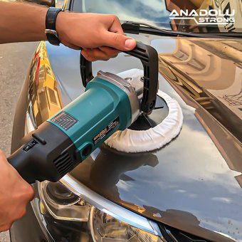 Anadolu Strong ANS1002 1200 W 3900 Devir/Dk 180 Mm Disk Kablolu Pasta Cila Elektrikli Polisaj Makinesi