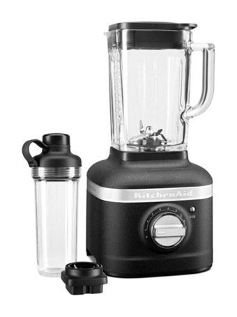 Kitchenaid Artisan 1400 ml Plastik Hazneli Buz Kırıcılı Turbolu Kişisel 3'lü Sürahili Blender Siyah