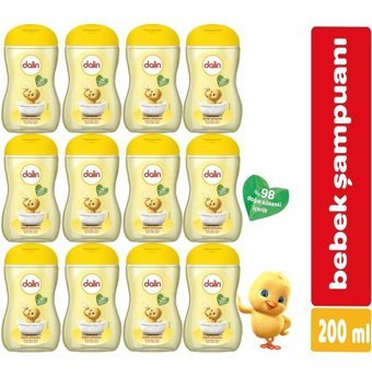 Dalin Klasik Göz Yakmayan Hipoalerjenik Hassas Ciltler İçin Bebek Şampuanı 12x200 ml
