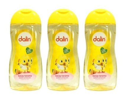 Dalin Kolay Tarama Hipoalerjenik Hassas Ciltler İçin Badem Özlü Bebek Şampuanı 3x200 ml