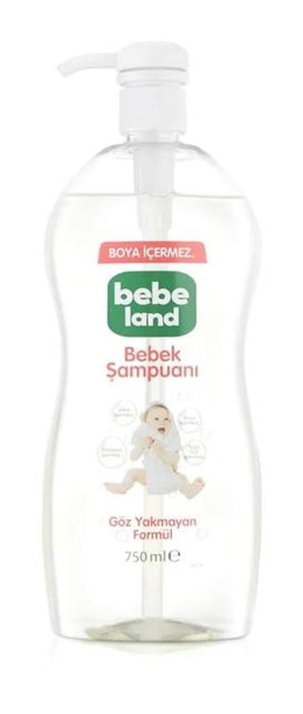 Bebeland Göz Yakmayan Tüm Ciltler İçin Elmalı Bebek Şampuanı 5x750 ml