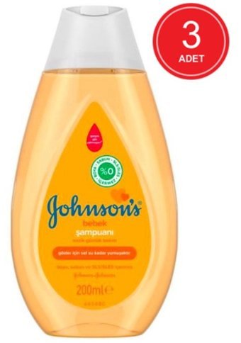 Johnson's Baby Göz Yakmayan Hipoalerjenik Tüm Ciltler İçin Bebek Şampuanı 3x200 ml