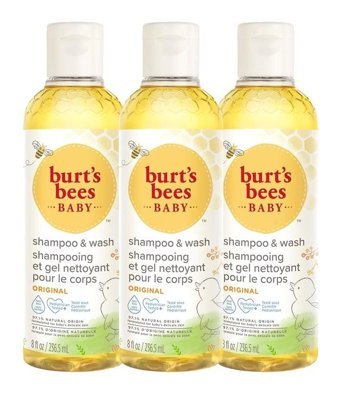 Burt's Bees Göz Yakmayan Hipoalerjenik Tüm Ciltler İçin Hindistan Cevizli Bebek Şampuanı 3x235 ml