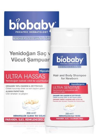 Biobaby Hipoalerjenik Yenidoğan Hassas Ciltler İçin Papatya Özlü Bebek Şampuanı 200 ml